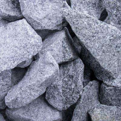 Bruchsteine Granit Grau, 250 kg (Bigbag), 32-56 mm