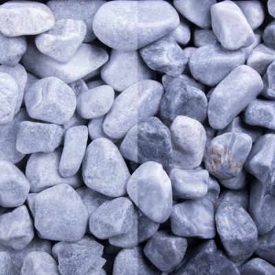 Ziersplitt Kristall Blau getrommelt, 500 kg (Bigbag), 40-60 mm Image
