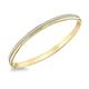 Carissima Gold Women's 9 ct Yellow Gold 5.5 mm Stardust Oval Bangle