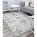 Gray 105 x 0.4 in Area Rug - CosmoLiving by Cosmopolitan Bodrum Tribal Native Turquoise Area Rug Polypropylene | 105 W x 0.4 D in | Wayfair