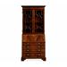 Buckingham Georgian China Cabinet Wood/Glass in Brown/Red Jonathan Charles Fine Furniture | 88.5 H x 40.75 W x 22 D in | Wayfair 492260-MAH