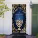 The Holiday Aisle® Happy Hanukkah Door Mural Metal in Blue | 80 H x 32 W in | Wayfair 7DD3ABC675F14D1F8A59ED26A7E2EC6B