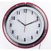 Control Brand Neon Diner 16" Wall Clock Metal in Red/White | 16 H x 16 W x 2 D in | Wayfair 1066WHTRED
