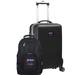 DePaul Blue Demons Deluxe 2-Piece Backpack and Carry-On Set - Black