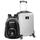 Northeastern Huskies Deluxe 2-Piece Backpack and Carry-On Set - Silver