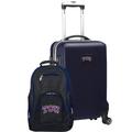 TCU Horned Frogs Deluxe 2-Piece Backpack and Carry-On Set - Navy