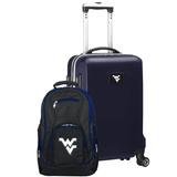 West Virginia Mountaineers Deluxe 2-Piece Backpack and Carry-On Set - Navy