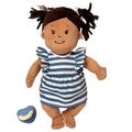 Manhattan Toy 158040 Baby Stella Baby Puppe, weich, 38,1 cm, Beige mit braunem Haar