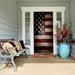 The Holiday Aisle® American Flag Door Mural Polyester in White | 80 H x 36 W in | Wayfair 1CBAFDAA474244D99C85F3C6AD9AADE3