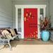 The Holiday Aisle® New Year Tree Door Mural Metal in Red | 80 H x 32 W in | Wayfair 58A83885E47343ADBE710F6A4D8D3E51