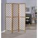 Everly Quinn Maryanne 70.5" H Folding Solid Wood Room Divider Heavy Duty Rice Paper/Wood in Brown | 70.5 H x 52 W x 0.8 D in | Wayfair