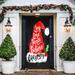 The Holiday Aisle® Joy, Love, Peace, Believe - Christmas Door Mural Polyester in White | 96 H x 36 W in | Wayfair 7A7411A18E5347F786647264F9FDCA91