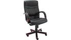 Aleratec Madaris Series Leather High Back Swivel/Tilt Chair - Black