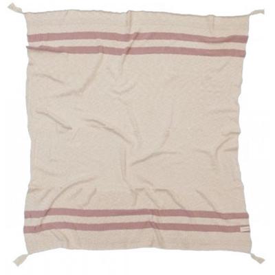 Lorena Canals Knitted Blanket Stripes Natural - Vintage Nude (4'2