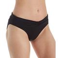 Seafolly Women's V Band Retro Bikini Bottoms, (Black),44 EU (Manufacturer size: 18)