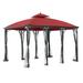 Garden Winds Somerset Gazebo Replacement Canopy, Metal in Red | 40 H x 147 W x 123 D in | Wayfair LCM1151C-RS