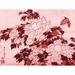 ArtVerse Japanese Butterfly Removable Wall Decal Vinyl in Red | 22 H x 28 W in | Wayfair HOK046A2228A