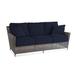 Braxton Culler Edisto Patio Sofa w/ Cushions Wicker/Rattan in Gray | 32 H x 75 W x 37 D in | Wayfair 416-011/6359-61