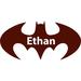 Decal House Wall Decals Personalized Name Batman Decal Vinyl Sticker Superhero Nursery Decor Playroom Interior Bedroom Window Decals Art Murals Vinyl | Wayfair