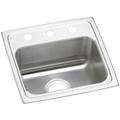 Elkay Celebrity 17" L x 16" W Drop-in Kitchen Sink Stainless Steel in Gray | 7.125 H x 17 W x 16 D in | Wayfair PSR17163