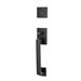 Emtek Baden Single Cylinder Keyed Entry Handleset in Black | 18 H x 3 W x 3 D in | Wayfair 4820HLOUS19RH