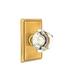 Emtek Passage Old Town Clear Knob w/ Rectangular Rose Brass in Yellow | 4.38 H x 2.56 W x 2.75 D in | Wayfair 8121OTUS7