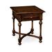 Sherwood Oak End Table w/ Storage Wood in Brown Jonathan Charles Fine Furniture | 25 H x 22 W x 24.5 D in | Wayfair 493371-TDO