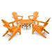 POLYWOOD® South Beach 5-Piece Conversation Group Plastic in Orange/Yellow | Outdoor Furniture | Wayfair PWS105-1-TA