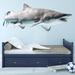 East Urban Home Realistic Shark Wall Decal Vinyl in Gray | 28 H x 68 W in | Wayfair F9F4F6882CE5471CB9652362AA9D5693