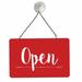 NAHANCO 2 Sided Metal Sign Kit Open/Close Metal in Red | 8 H x 12 W x 0.03 D in | Wayfair NMSKRO