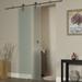 Barn Door - LTL Home Products Glass Frosted Barn Door w/ Installation Hardware Kit Glass in White | 96 H x 36 W in | Wayfair 8BDGL3696ICE