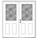 Verona Home Design Grace Primed Steel Prehung Front Entry Door Metal | 82.25 H x 68 W x 75 D in | Wayfair ZZ3656842R