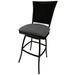 Charlton Home® Cutlip 35" Patio Bar Stool w/ Cushion Metal in Gray/Black | 53 H x 20 W x 20 D in | Wayfair 02DBEBE46031494B86BCCF824B552547