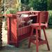 Uwharrie Chair Companion 3 Piece Bar Set Wood in Gray | 41.75 H x 53 W x 27 D in | Outdoor Furniture | Wayfair