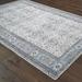 Blue 21 x 0.08 in Area Rug - Bungalow Rose Mckissick Oriental Distressed Ivory/Area Rug Metal | 21 W x 0.08 D in | Wayfair