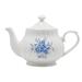 August Grove® Quiana Rose 1.16 -qt. Porcelain China Teapot Porcelain China/Ceramic in White | 6.5 H x 9.5 W x 6 D in | Wayfair