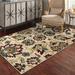 White 63.6 x 0.315 in Area Rug - Fleur De Lis Living Griffiths Floral Area Rug in Ivory/Multi Polypropylene | 63.6 W x 0.315 D in | Wayfair