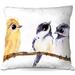 East Urban Home Couch Three Birds Throw Pillow Polyester/Polyfill blend | 18 H x 18 W x 5 D in | Wayfair 67B9A725A96E4D9E9E9D2E9C9512F05B