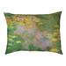 Tucker Murphy Pet™ Carlucci Water Lilies Reflection Outdoor Dog Pillow Polyester in Gray/Green | 14 H x 42.5 W x 14 D in | Wayfair