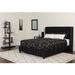 Lark Manor™ Aluino Tufted Platform Bed w/Memory Foam Pocket Spring Mattress Upholstered/Metal/Polyester in Black | 49 H x 68 W x 86 D in | Wayfair
