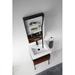 Wrought Studio™ Strobel Surface Mount Framed Medicine Cabinet w/ 3 Adjustable Shelves Wood in Black | 33 H x 21 W x 4.5 D in | Wayfair