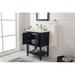 Highland Dunes Groth 24" Single Bathroom Vanity Set Wood/Ceramic in Blue | 35 H x 24 W x 18.25 D in | Wayfair 4F9619BEA9D84C3281AB1E00A7A5307E