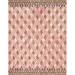 Brown/Pink 60 x 0.5 in Area Rug - Justina Blakeney x Loloi Geometric Hand Hooked Wool Pink/Brown Area Rug Wool | 60 W x 0.5 D in | Wayfair