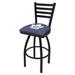 Holland Bar Stool NHL 30" Swivel Bar Stool Upholstered/Metal in Black | 45 H x 18.5 W x 17 D in | Wayfair L01430TorMpl