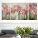 Wexford Home A Premium 'Nature Inspired I' Painting Multi-Piece Image on Canvas Metal in Pink | 40 H x 80 W x 1.5 D in | Wayfair 13473-40403P