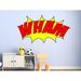 Zoomie Kids Huseby Comic Book Wham Wall Decal Vinyl/Plastic in Red/Yellow | 10 H x 16 W x 0.01 D in | Wayfair 48E0E948D9454DE79B69236F8AE953D3