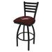 Holland Bar Stool NHL 30" Swivel Bar Stool Upholstered/Metal in Black | 45 H x 18.5 W x 17 D in | Wayfair L01430AriCoy