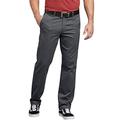 Dickies Men's Flex Active Waist Washed Chino Pant-Slim Taper Fit, Rinsed Charcoal, 34W x 34L