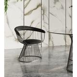 Willa Arlo™ Interiors Bryana Velvet Windsor Back Arm Chair Upholstered/Velvet in Black | 28 H x 28 W x 23 D in | Wayfair