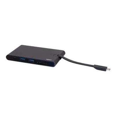 C2G USB C Docking Station with 4K HDMI, USB, Ethernet, VGA, and SD Card Reader
